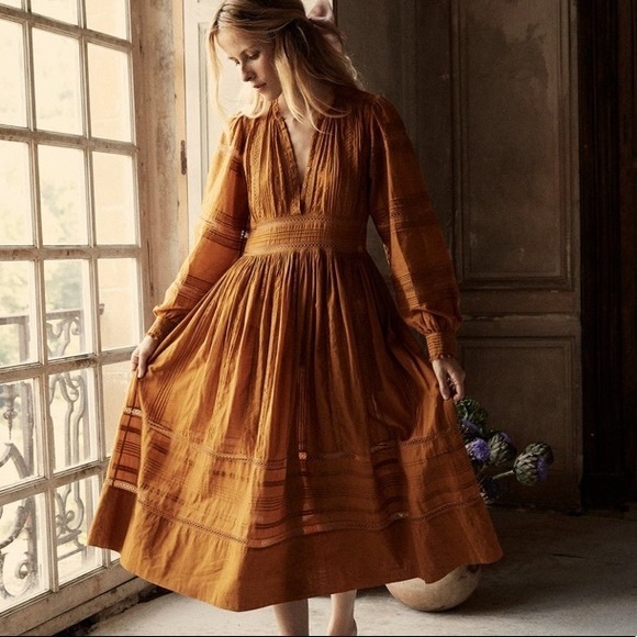 Doen Dresses & Skirts - Doen Vicia Dress in Yellow Jasper Size S